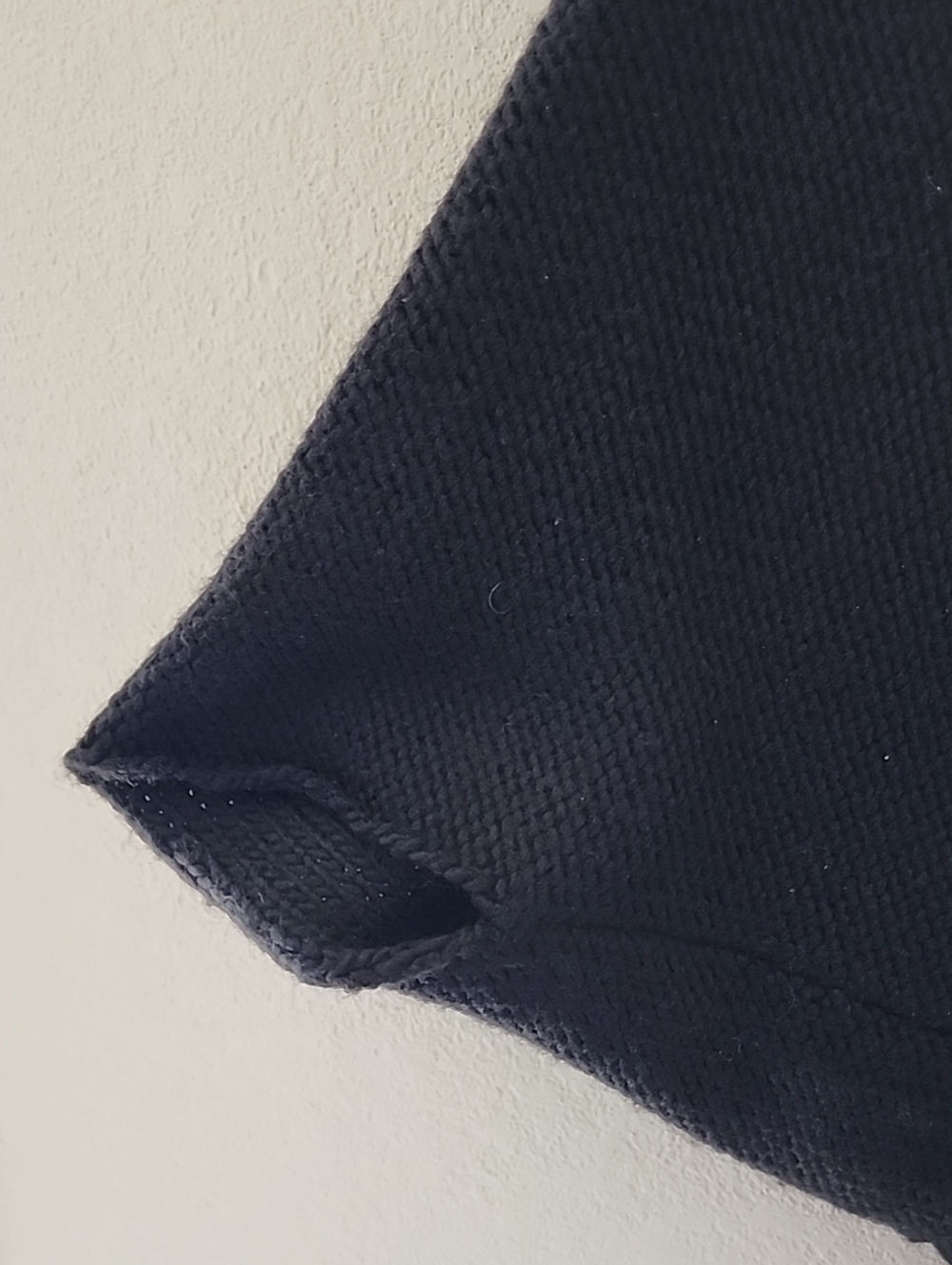 Marcella Palmer Knit Sweater Contemporary Asymmetric Wool Blend Black Sz Medium - Picture 9 of 15